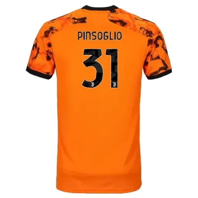 Kinder Fußball Carlo Pinsoglio #31 Ausweichtrikot Orange Trikot 2020/21 Hemd