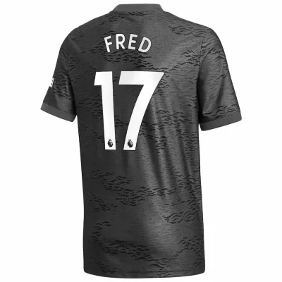Kinder Fußball Fred #17 Auswärtstrikot Schwarz Trikot 2020/21 Hemd