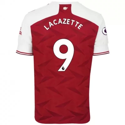 Kinder Fußball Alexandre Lacazette #9 Heimtrikot Rot Trikot 2020/21 Hemd