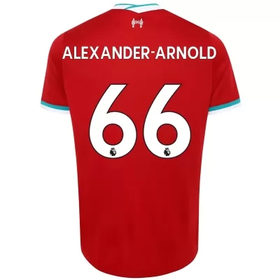 Kinder Fußball Trent Alexander-arnold #66 Heimtrikot Rot Trikot 2020/21 Hemd