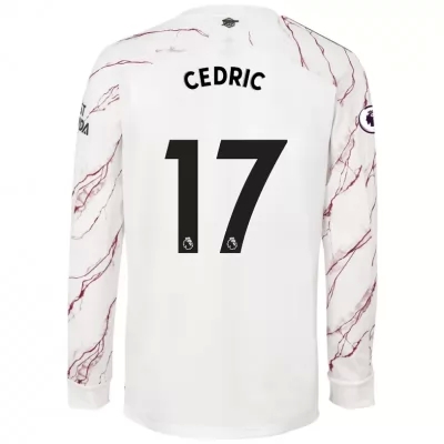 Kinder Fußball Cedric Soares #17 Auswärtstrikot Weiß Long Sleeved Shirt 2020/21 Hemd