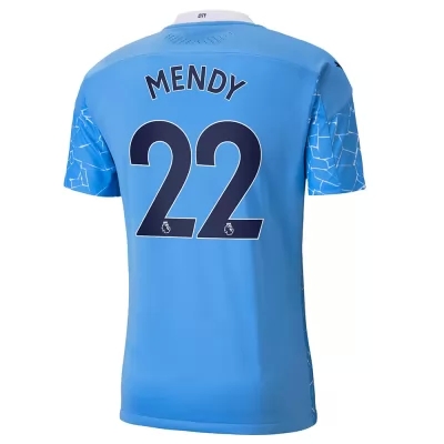 Kinder Fußball Benjamin Mendy #22 Heimtrikot Blau Trikot 2020/21 Hemd