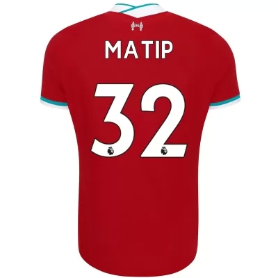 Kinder Fußball Joel Matip #32 Heimtrikot Rot Trikot 2020/21 Hemd
