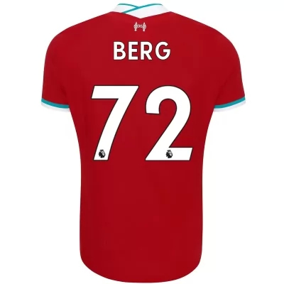 Kinder Fußball Sepp Van Den Berg #72 Heimtrikot Rot Trikot 2020/21 Hemd