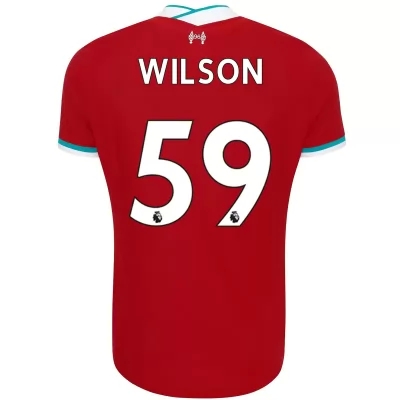 Kinder Fußball Harry Wilson #59 Heimtrikot Rot Trikot 2020/21 Hemd