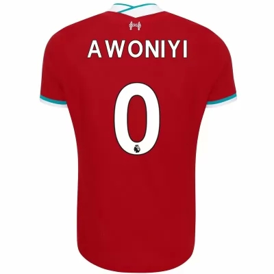 Kinder Fußball Taiwo Awoniyi #0 Heimtrikot Rot Trikot 2020/21 Hemd