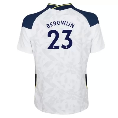 Kinder Fußball Steven Bergwijn #23 Heimtrikot Weiß Trikot 2020/21 Hemd