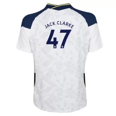 Kinder Fußball Jack Clarke #47 Heimtrikot Weiß Trikot 2020/21 Hemd