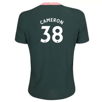 Kinder Fußball Cameron Carter-vickers #38 Auswärtstrikot Dunkelgrün Trikot 2020/21 Hemd