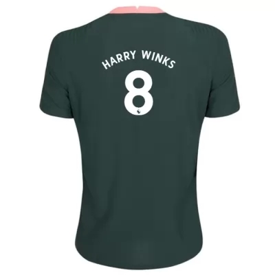 Kinder Fußball Harry Winks #8 Auswärtstrikot Dunkelgrün Trikot 2020/21 Hemd