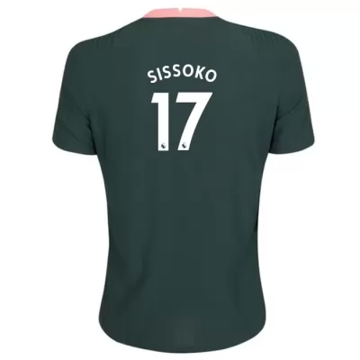 Kinder Fußball Moussa Sissoko #17 Auswärtstrikot Dunkelgrün Trikot 2020/21 Hemd