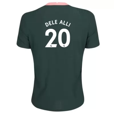Kinder Fußball Dele Alli #20 Auswärtstrikot Dunkelgrün Trikot 2020/21 Hemd