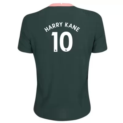 Kinder Fußball Harry Kane #10 Auswärtstrikot Dunkelgrün Trikot 2020/21 Hemd