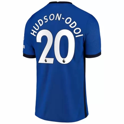 Kinder Fußball Callum Hudson-odoi #20 Heimtrikot Blau Trikot 2020/21 Hemd
