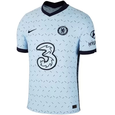 Kinder Fußball Antonio Rudiger #2 Auswärtstrikot Hellblau Trikot 2020/21 Hemd