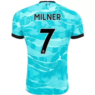 Kinder Fußball James Milner #7 Auswärtstrikot Blau Trikot 2020/21 Hemd