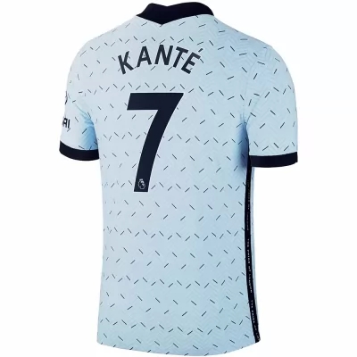 Kinder Fußball N'golo Kante #7 Auswärtstrikot Hellblau Trikot 2020/21 Hemd