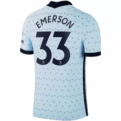 Kinder Fußball Emerson Palmieri #33 Auswärtstrikot Hellblau Trikot 2020/21 Hemd