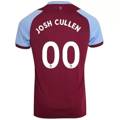 Kinder Fußball Josh Cullen #0 Heimtrikot Burgund Trikot 2020/21 Hemd