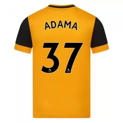 Kinder Fußball Adama Traore #37 Heimtrikot Orange Trikot 2020/21 Hemd