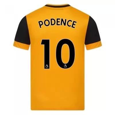 Kinder Fußball Daniel Podence #10 Heimtrikot Orange Trikot 2020/21 Hemd