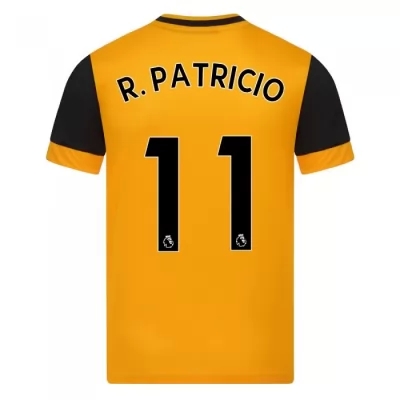 Kinder Fußball Rui Patricio #11 Heimtrikot Orange Trikot 2020/21 Hemd