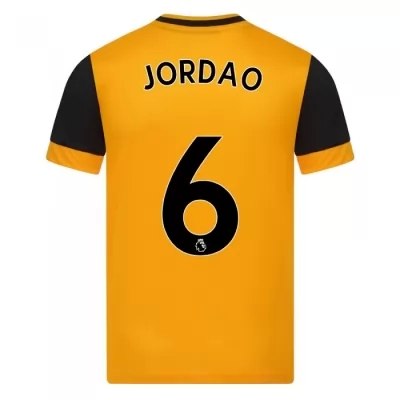 Kinder Fußball Bruno Jordao #6 Heimtrikot Orange Trikot 2020/21 Hemd