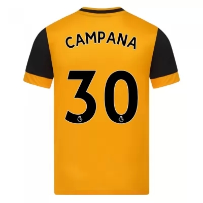 Kinder Fußball Leonardo Campana #30 Heimtrikot Orange Trikot 2020/21 Hemd