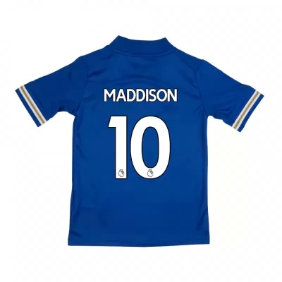 Kinder Fußball James Maddison #10 Heimtrikot Blau Trikot 2020/21 Hemd