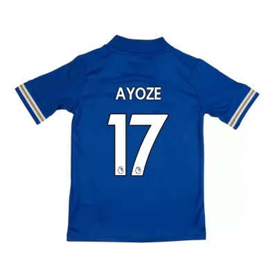 Kinder Fußball Ayoze Perez #17 Heimtrikot Blau Trikot 2020/21 Hemd