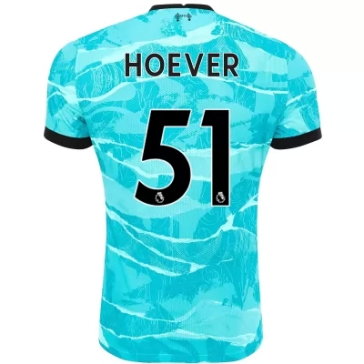 Kinder Fußball Ki-jana Hoever #51 Auswärtstrikot Blau Trikot 2020/21 Hemd