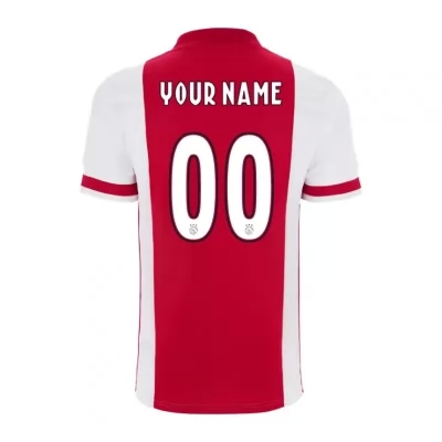Kinder Fußball Dein Name #0 Heimtrikot Rot Trikot 2020/21 Hemd