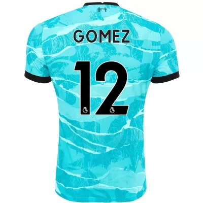 Kinder Fußball Joe Gomez #12 Auswärtstrikot Blau Trikot 2020/21 Hemd