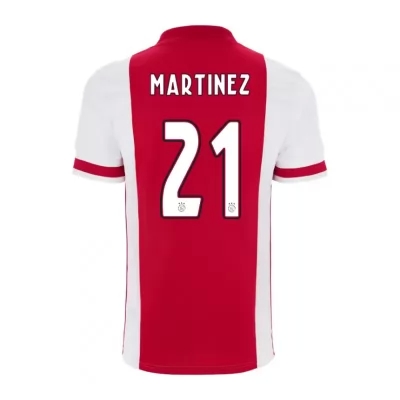 Kinder Fußball Lisandro Martinez #21 Heimtrikot Rot Trikot 2020/21 Hemd
