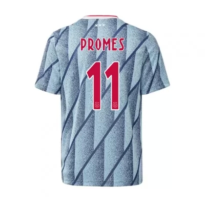 Kinder Fußball Quincy Promes #11 Auswärtstrikot Blau Trikot 2020/21 Hemd