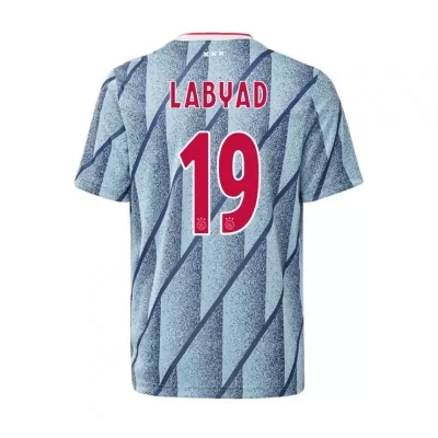 Kinder Fußball Zakaria Labyad #19 Auswärtstrikot Blau Trikot 2020/21 Hemd