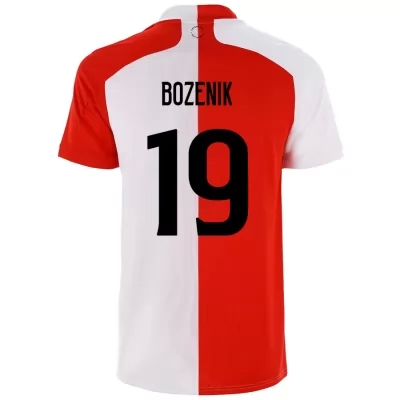 Kinder Fußball Robert Bozenik #19 Heimtrikot Rot Weiß Trikot 2020/21 Hemd
