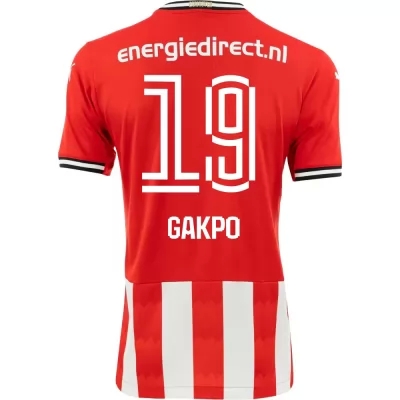 Kinder Fußball Cody Gakpo #19 Heimtrikot Rot Trikot 2020/21 Hemd