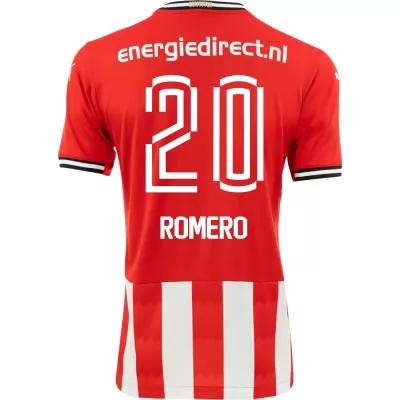 Kinder Fußball Maximiliano Romero #20 Heimtrikot Rot Trikot 2020/21 Hemd
