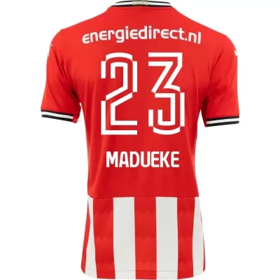 Kinder Fußball Noni Madueke #23 Heimtrikot Rot Trikot 2020/21 Hemd