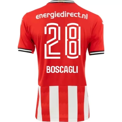 Kinder Fußball Olivier Boscagli #28 Heimtrikot Rot Trikot 2020/21 Hemd