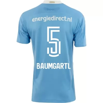 Kinder Fußball Timo Baumgartl #5 Auswärtstrikot Blau Trikot 2020/21 Hemd