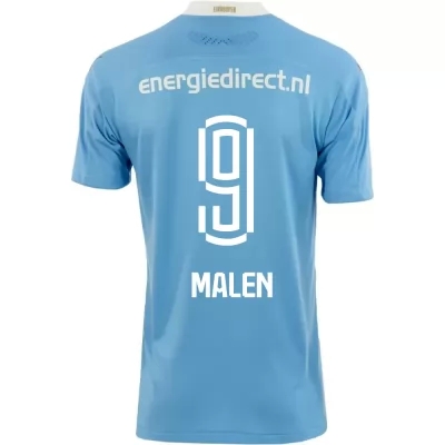 Kinder Fußball Donyell Malen #9 Auswärtstrikot Blau Trikot 2020/21 Hemd