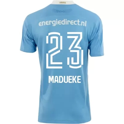 Kinder Fußball Noni Madueke #23 Auswärtstrikot Blau Trikot 2020/21 Hemd