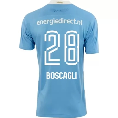 Kinder Fußball Olivier Boscagli #28 Auswärtstrikot Blau Trikot 2020/21 Hemd