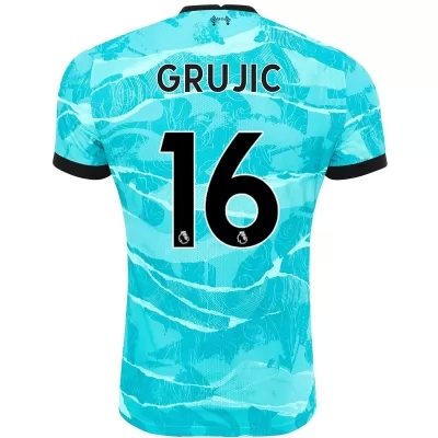 Kinder Fußball Marko Grujic #16 Auswärtstrikot Blau Trikot 2020/21 Hemd