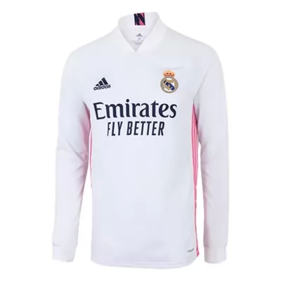 Kinder Fußball Eden Hazard #7 Heimtrikot Weiß Long Sleeve Trikot 2020/21 Hemd