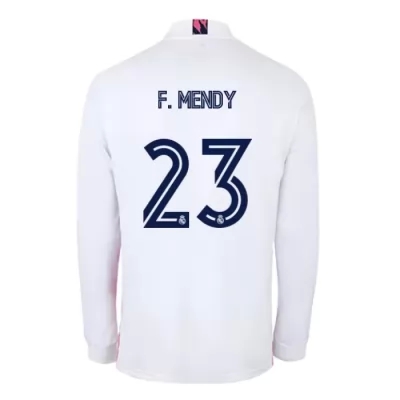 Kinder Fußball Ferland Mendy #23 Heimtrikot Weiß Long Sleeve Trikot 2020/21 Hemd