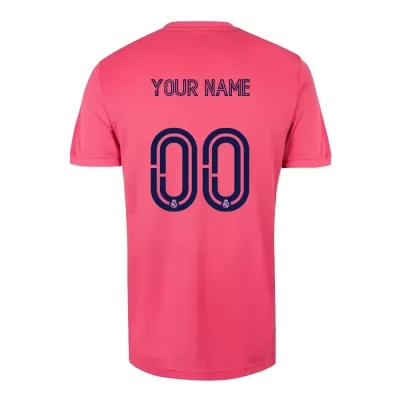 Kinder Fußball Dein Name #0 Auswärtstrikot Rosa Trikot 2020/21 Hemd