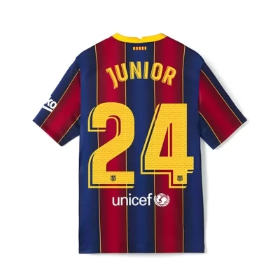 Kinder Fußball Junior Firpo #24 Heimtrikot Rot Blau Trikot 2020/21 Hemd
